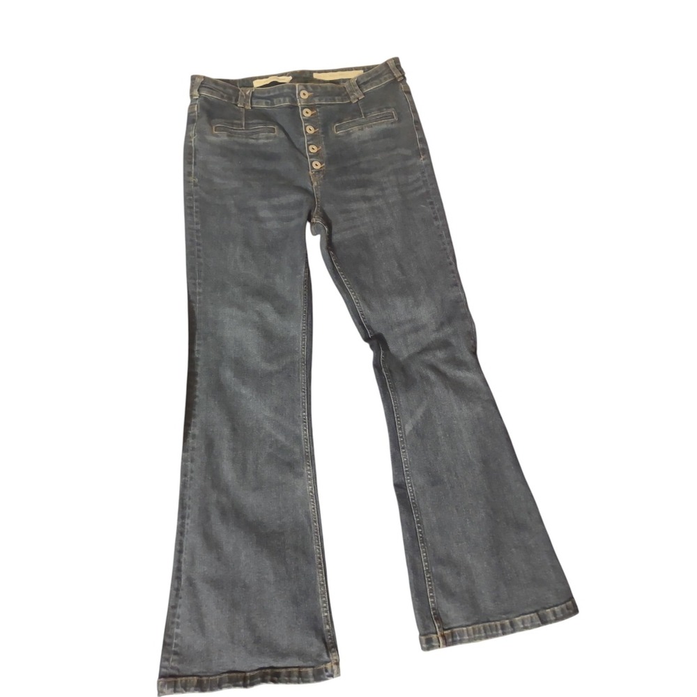 Pilcro and the‎ letterpress High Rise Boot Cut Jeans 32 Classic Normcore Anthro